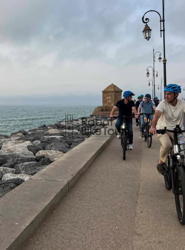 Corporate team building bike tour departure in Rabat with professional guides.